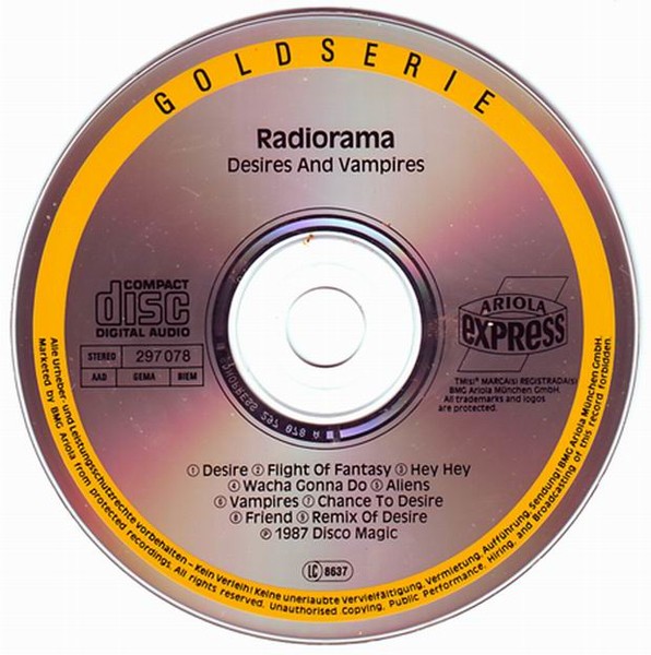 Слушать хорошую зарубежную эстраду. Radiorama Desire Disc диск. Зарубежная эстрада. Radiorama Desire. Radiorama Aliens.